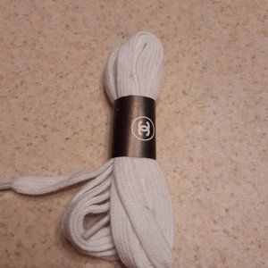 Chanel white Shoe Laces
